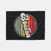 Retro Boston Home State Cool 70s Style Sunset Mann Fleece Deken (Voorkant (Horizontaal))