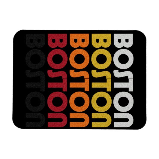  Retro Boston Premium Flexi Magnet Magneet (Horizontaal)