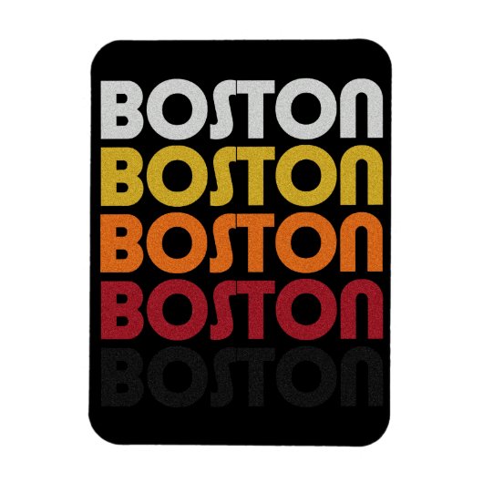  Retro Boston Premium Flexi Magnet Magneet (Verticaal)