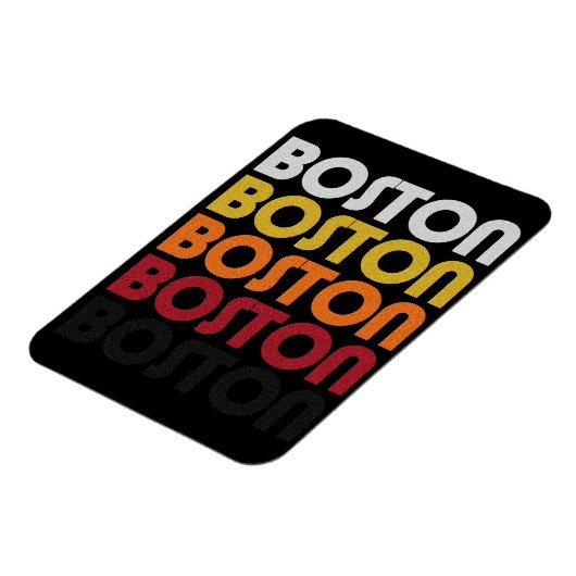  Retro Boston Premium Flexi Magnet Magneet (Linkerzijde)
