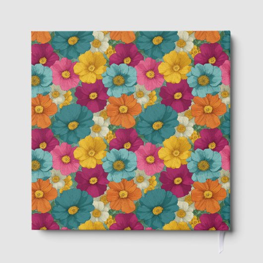 Retro Botanica and Teal Wedding Gastenboek (Achterkant)