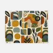 Retro Botanica Geometrica Deurmat (Voorkant)