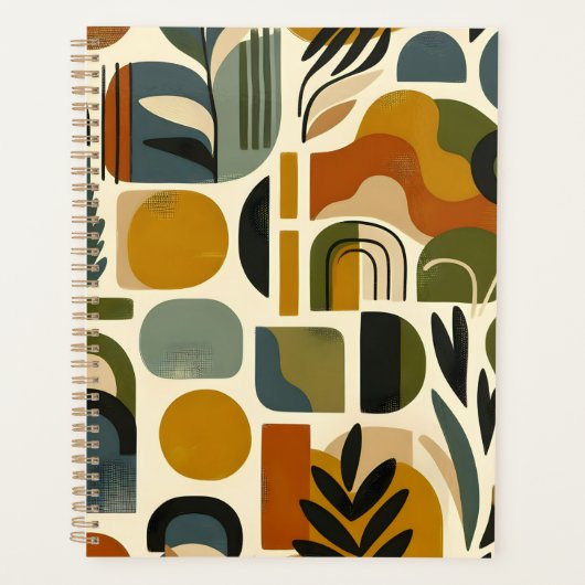 Retro Botanica Geometrica Planner (Voorkant)