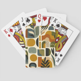Retro Botanica Geometrica Pokerkaarten