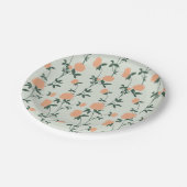 Retro Botanical Meadow Clover | Soft Spring Papieren Bordje (Gekanteld)