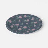 Retro Botanical Meadow Clover | Twilight Meadow Papieren Bordje (Gekanteld)