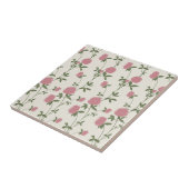 Retro Botanical Meadow Clover | Vintage Archive Tegeltje (Zijkant)