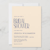 Retro Botanisch Blauw Geel Vrijgezellenfeest Kaart (Voorkant)