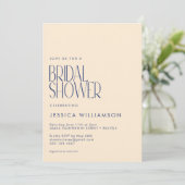 Retro Botanisch Blauw Geel Vrijgezellenfeest Kaart (Staand voorkant)