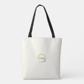 Retro Botanische Kruideniersmarkt Tote Bag (Achterkant)