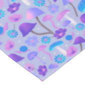 Retro Botanische paddenstoelen Bloemen Paarse Turq Tafelkleed (Gekanteld)