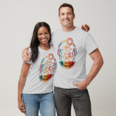 Retro Botanische Tuin Fietsroute T-shirt (Unisex)