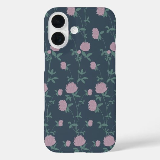 Retro Botanische Weideklaver | Schemering Weide Case-Mate iPhone Case (Achterkant)