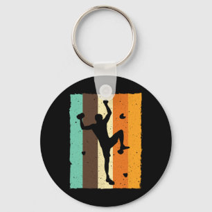 Retro Bouldering Design Voor Mannen Vrouwen Kinder Sleutelhanger
