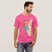 Retro Bouldering Mountainer T-shirt (Voorkant volledig)