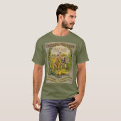 Retro Bourbon Label 1864 T-shirt (Voorkant volledig)