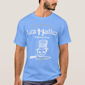 Retro Bourdain Les Halles Decal vintage vrienden T-shirt