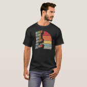  retro Bouw Tune Race Break Fix Herhaal auto T-shirt (Voorkant volledig)