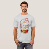 Retro bovenste Macatawa fietspad T-shirt (Voorkant volledig)