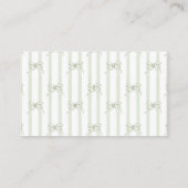 Retro Bow Cafe Bebe Coffee Book For Baby Shower Informatiekaartje (Achterkant)