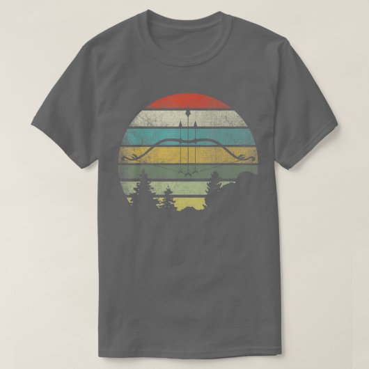 Retro Bow HuntingArcher Archery Bow Hunter T-shirt (Design voorkant)