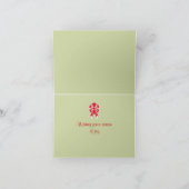 Retro Bow-kerstKaart Feestdagen Kaart (Binnen)