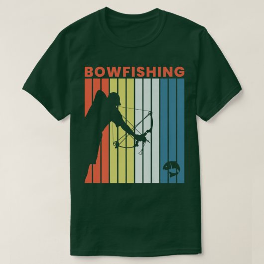 Retro  Bowfish Arrow Bow Vist Bowfish T-shirt (Design voorkant)