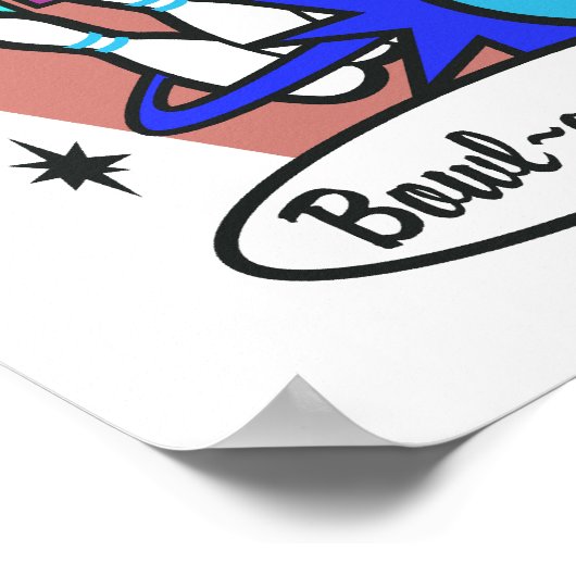 retro bowl-a-ramabord poster (Hoek)