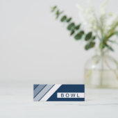 retro BOWL Mini Visitekaartje (Staand voorkant)