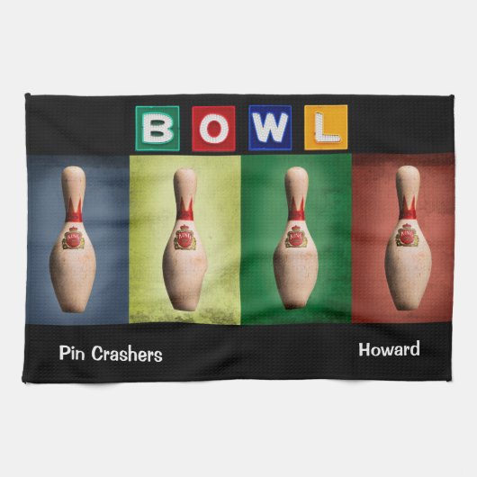 Retro Bowl, Team Bowling Handdoeken (Horizontaal)