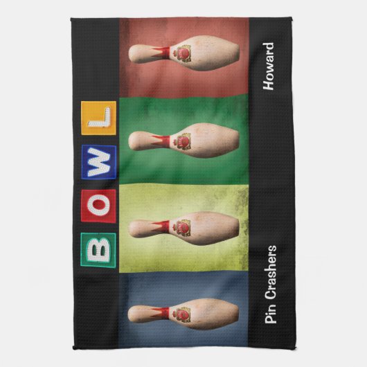 Retro Bowl, Team Bowling Handdoeken (Verticaal)