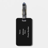 Retro BOWL-teken Game Badge voor perfecte game Bagagelabel (Achterkant verticaal)