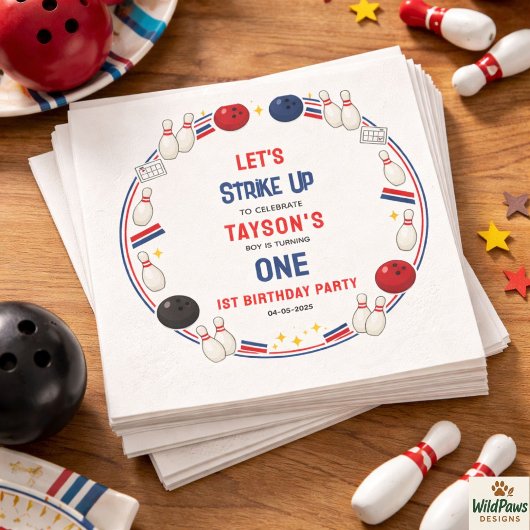 Retro Bowling 1st Birthday Party – Fun Kids  Servet