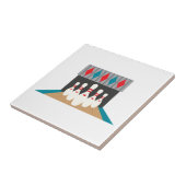 Retro Bowling Alley Tegeltje (Zijkant)