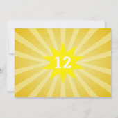 Retro Bowling Any Age Birthday Photo Kaart (Achterkant)