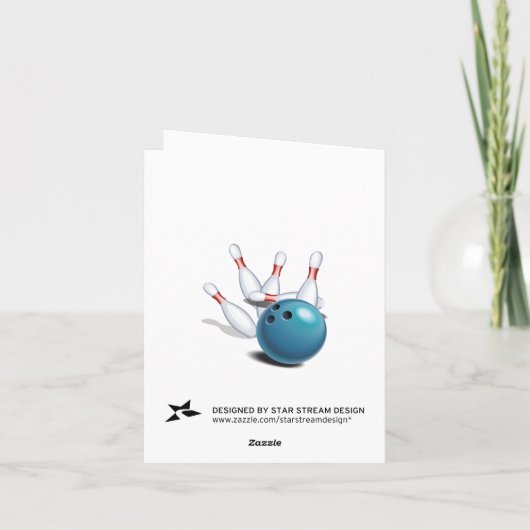 Retro bowling bedankt (Achterkant)