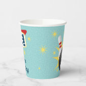 Retro Bowling Birthday Party 50's Tenpin Papieren Bekers (Links)