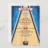 Retro Bowling Elke ouderdag Kaart (Voorkant)