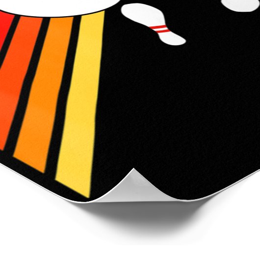 retro Bowling Fun Bowling Party Poster (Hoek)