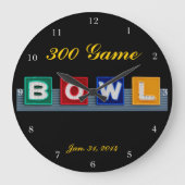 Retro Bowling Grote Klok (Voorkant)