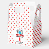 Retro Bowling Kids 1st Birthday Party Bedankdoosjes (Geopend)