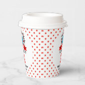 Retro Bowling Kids 1st Birthday Party Papieren Bekers (Rechts)