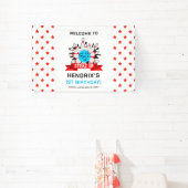 Retro Bowling Kids 1st Birthday Party Spandoek (Insitu)