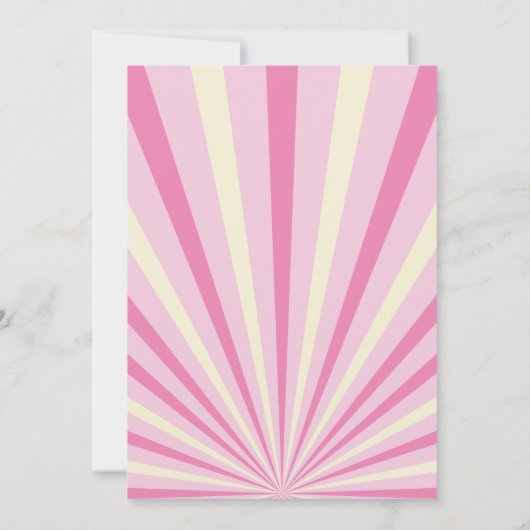 Retro  Bowling Kids Verjaardagsfeest Kaart (Achterkant)