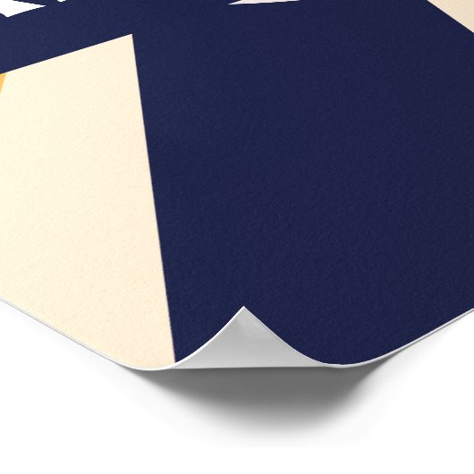 Retro Bowling Kids Verjaardagsfeestbord Poster (Hoek)