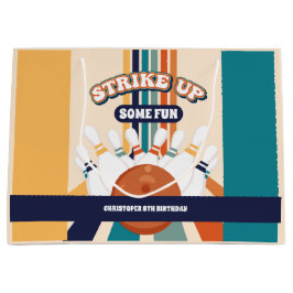 Retro Bowling kinderen Birthday Party Groot Cadeauzakje