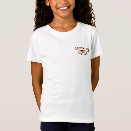 Retro Bowling kinderen Verjaardag T-shirt (Voorkant)