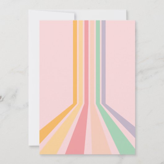 Retro Bowling kinderen Verjaardagsfeest Kaart (Achterkant)