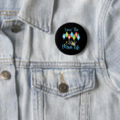 Retro Bowling Moeder Bowler Koningin D Ronde Button 5,7 Cm (In situ)