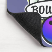 retro bowling ontwerp muismat (Hoek)